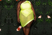 Load image into Gallery viewer, Neon Green Mesh Dress
